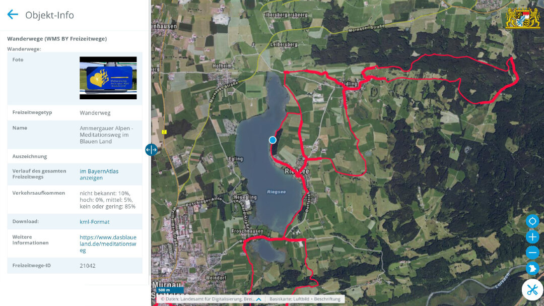 BayernAtlas Hilfe Objekt-Info